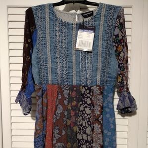 Short Indian patchwork dress